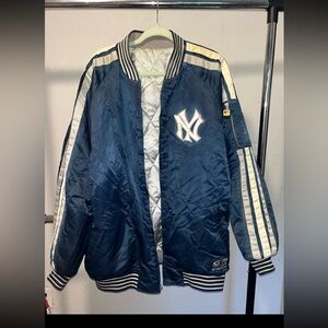 Vintage 90s New York Yankees Reversible  Jacket